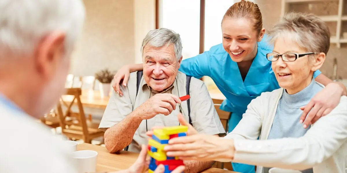 Caregiver preparing medication reminders